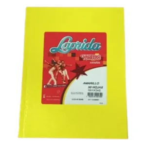 Cuaderno N1 Rayado Forrado t/dura 16x21cm 50 hojas – AMARILLO-LAPRIDA