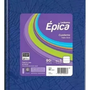Cuaderno N1 Rayado Forrado t/dura 16x21cm 50 hojas – AZUL-EPICA