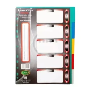 Separador de materias A4 c/lengüeta - COLORES-400MIC