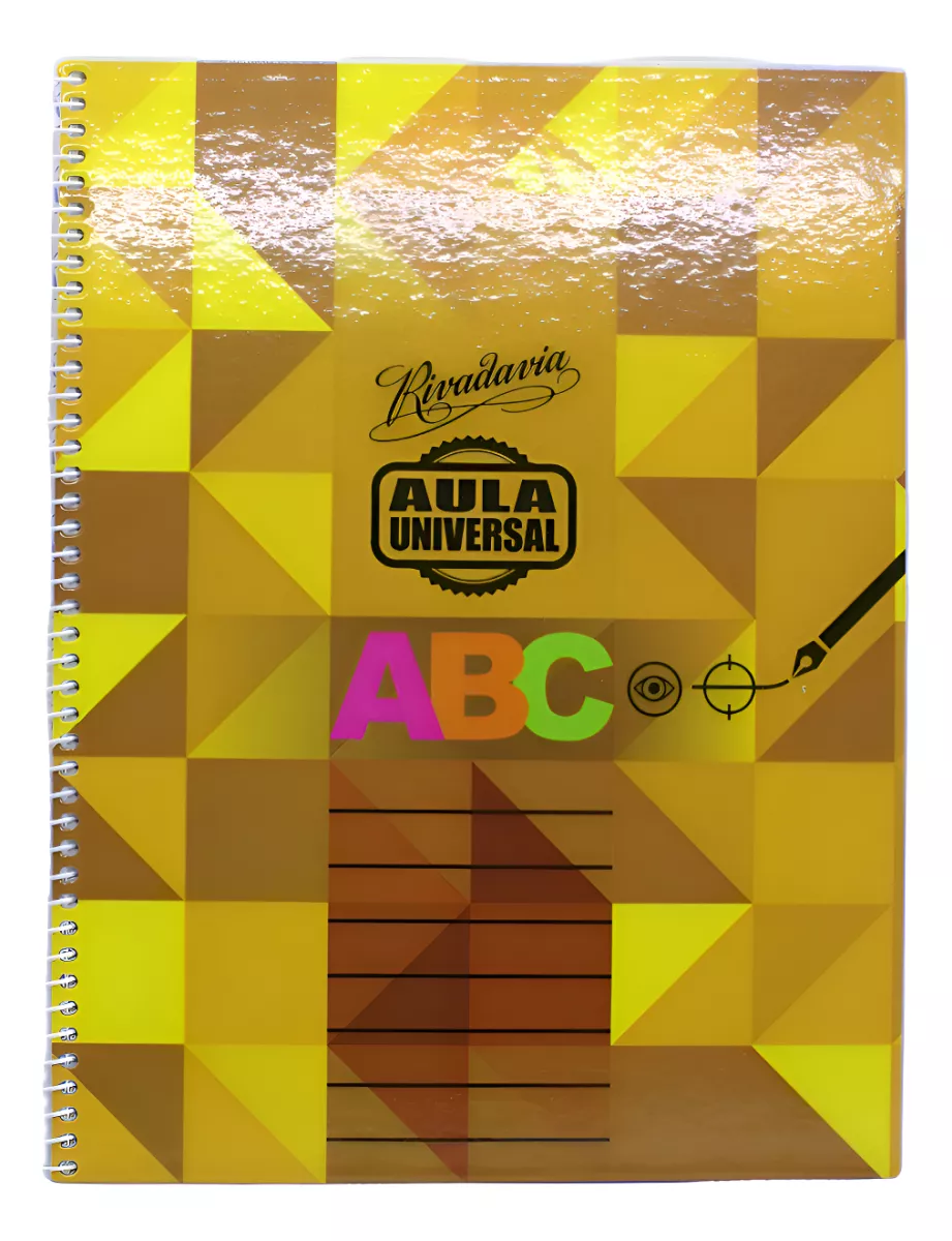 Cuaderno ABC Espiralado AULA UNIVERSAL Rayado p/forrar