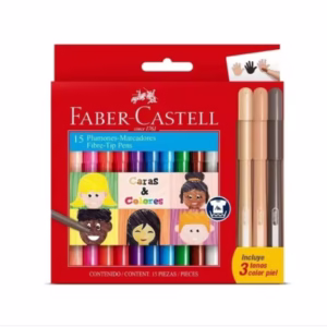Marcadores Escolares Largos x 10 ó 12 uds – FABERX15