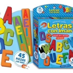 Set de letras de goma eva con imán