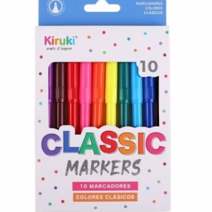 Marcadores Escolares Largos x 10 ó 12 uds – KIRUKIx10