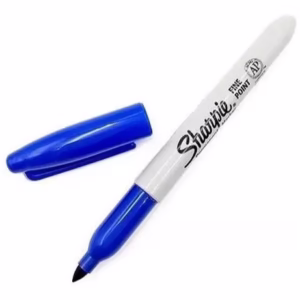 Marcador Indeleble Sharpie, PUNTA FINA color surtido – Azul