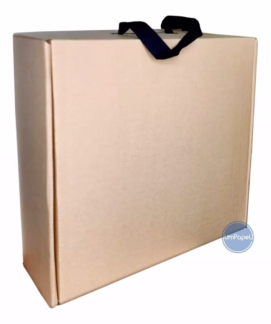 Caja de Cartón con Manija 30x28x10