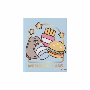 Cuaderno ABC Rayado T/dura Forrado Fantasía - PUSHEEN-CELESTE