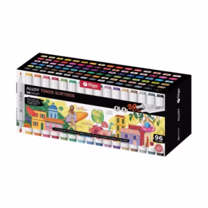 Marcadores Artísticos Alloy x 96 colores SURTIDOS doble punta