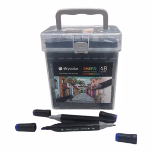 Marcadores Skycolor Sketch x 48 colores DOBLE PUNTA