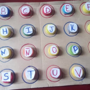 Kit Didáctico: Letras Móviles:1 letra x tapita