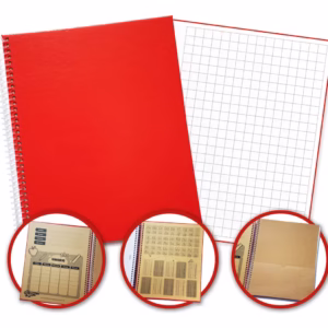 Cuaderno ABC Espiralado CUADRICULADO Forrado x 60 hojas