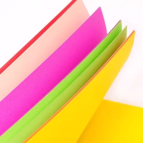 Block de Hojas LISAS A4 COLOR x 24