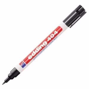 Marcador Indeleble FINO NEGRO EDDING 404