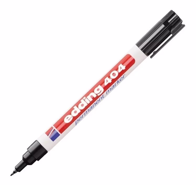 Marcador Indeleble FINO NEGRO EDDING 404