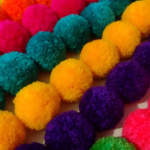 Pompones de Lana de 6cm x 10 unidades