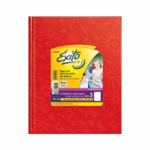 Cuaderno ABC Rayado forrado X 100 HOJAS – Rojo, EXITO