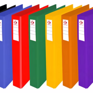 Carpeta OFICIO 2 X 40 MM. FORRADA COLOR – Negro