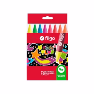 Crayones Fluor x 8 FILGO