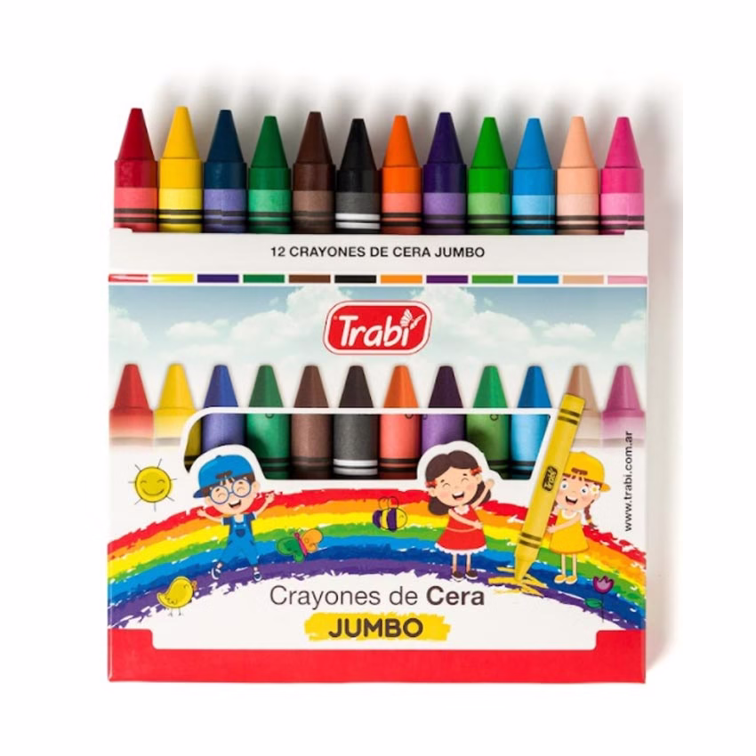 Crayones Jumbo x 12 TRABI