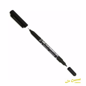 Marcador Indeleble Doble Punta – NEGRO – TRABI