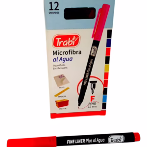 Microfibra al Agua TRABI FINE LINER Plus (0.3mm) – COLORES SURTIDOS – Rojo