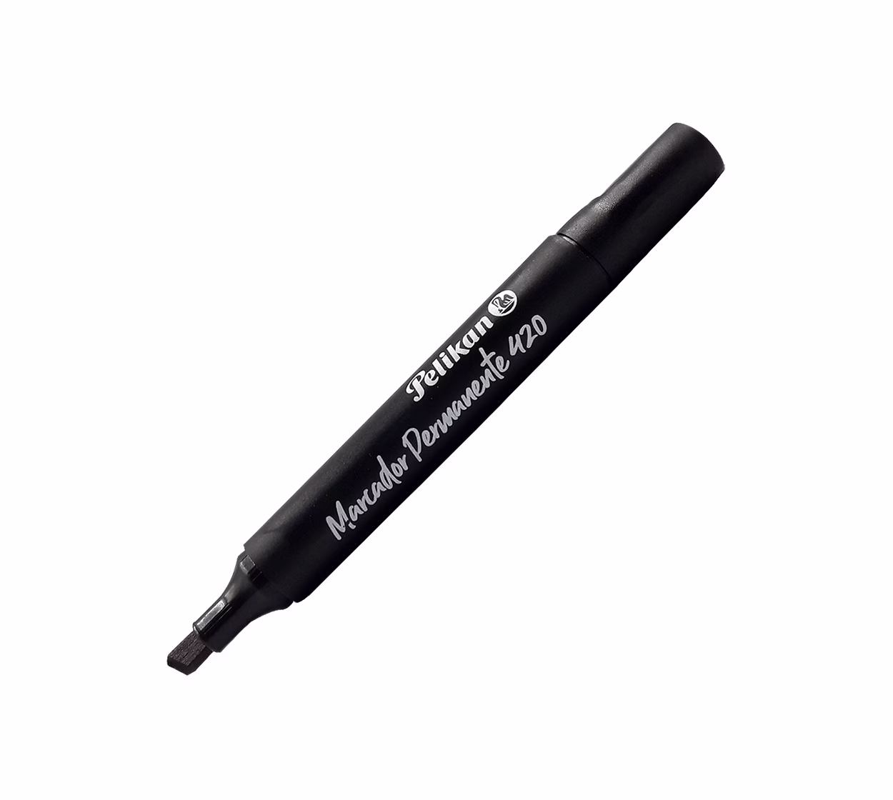 Marcador permanente Punta Biselada PELIKAN 420 NEGRO