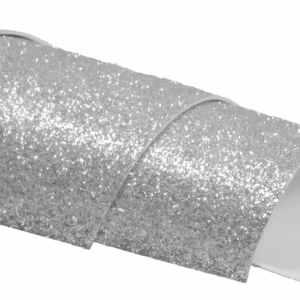 Goma Eva 45×60 cm – Glitter – Plata