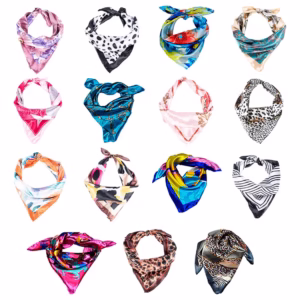 Pañuelos de Seda 50x50cm Estampado Surtido