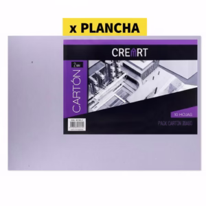 Plancha Cartón Gris 2 mm de 35×50 cm