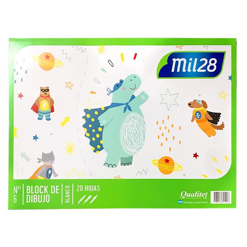 Block de hojas BLANCAS No.6 (tipo el nene) – mil28