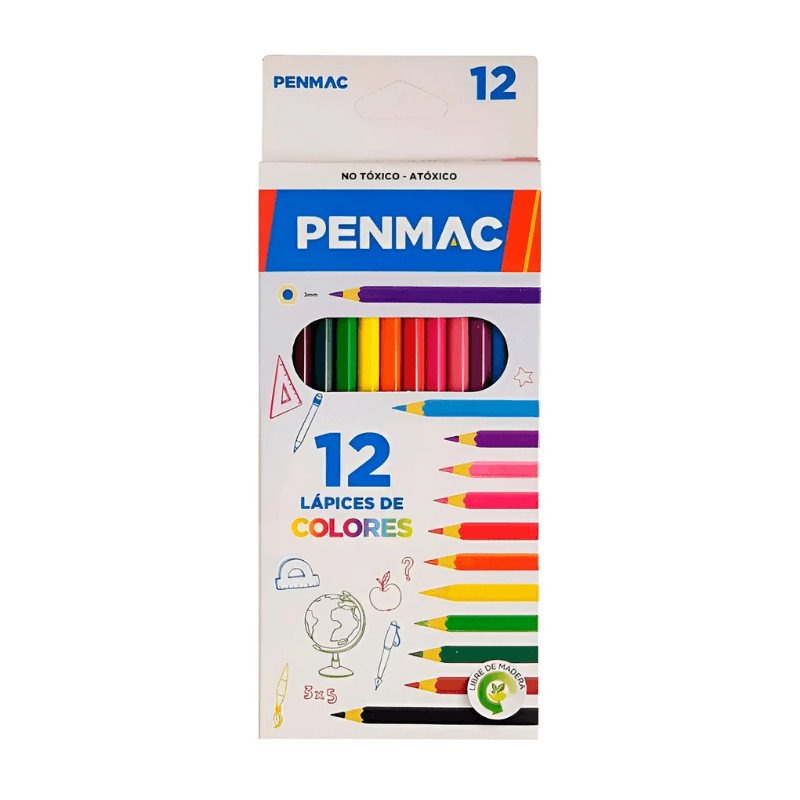 Lápices de Colores x 12 – Penmac