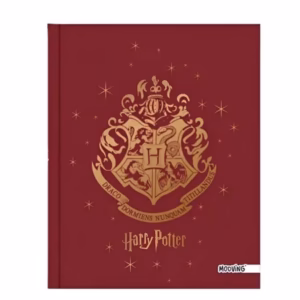 Cuaderno Rayado T/dura 19x,5 x 24 MOOVING Hogwarts Bordó 48 hjs