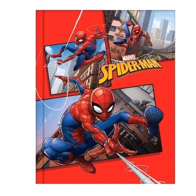 Cuaderno Rayado T/dura 19x,5 x 24 MOOVING Spiderman 48 hjs
