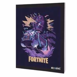 Cuaderno Rayado T/dura 19x,5 x 24 MOOVING Fortnite Violeta 48 hjs