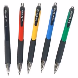 Bolígrafo Retractil TRABI-SILVER Tinta AZUL 1mm