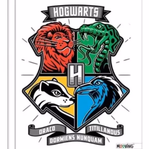 Cuaderno Rayado T/dura 19x,5 x 24 MOOVING Hogwarts 48 hjs