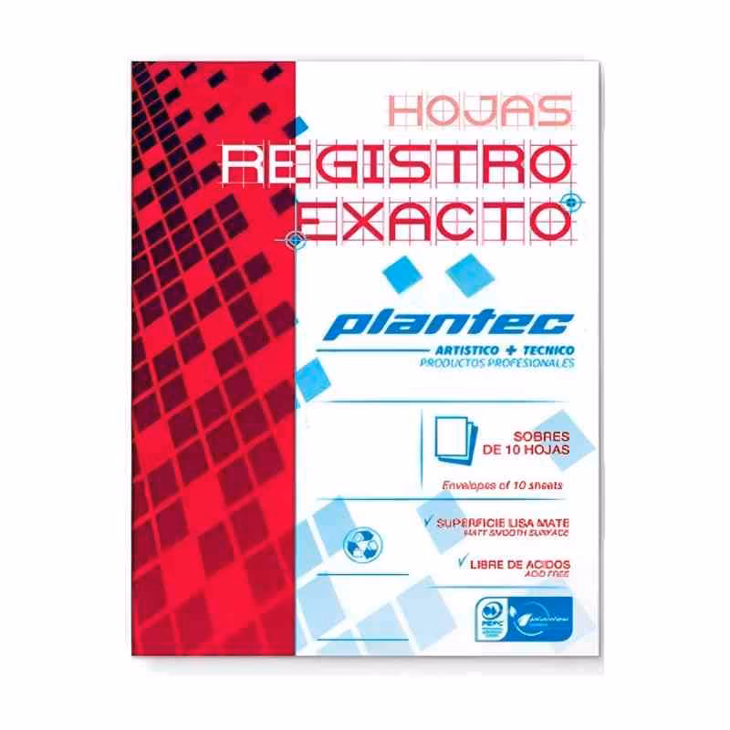 Hojas Registro Exacto A4 Blanca 210 g x unidad
