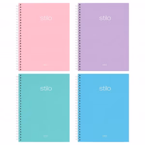 Cuaderno14x20 T.Dura c/ Espiral x 80H Rayadas -STILO JANDAIA