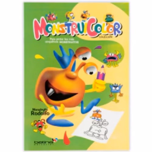 Libro para pintar Monstruicolor - Monstruito Rodolfo Ed. Betina
