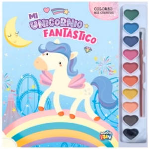 Libro para pintar Coloreo mis cuentos – Mi unicornio fantástico Ed. Brainy Kids