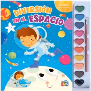 Libro para pintar Coloreo mis cuentos – Diversión en el espacio Ed. Brainy Kids