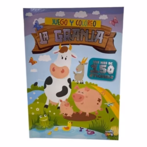Juego y Coloreo La Granja con 150 Stickers