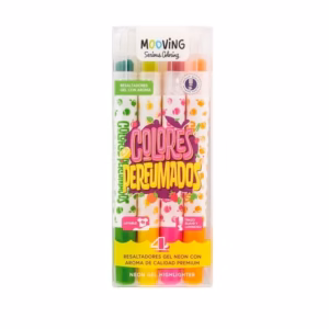 Resaltadores Perfumados Gel Neon Mooving