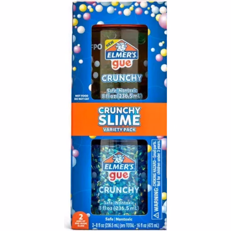 Elmer's Gue Crunchy Slime Pack x 2