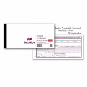 Recibo propiedad horizontal 10 x 21 cm taloffice