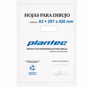 Hoja A3  142g Plantec x ud