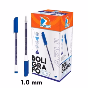 Birome/Bolígrafo Ezco TXT Azúl 1.0