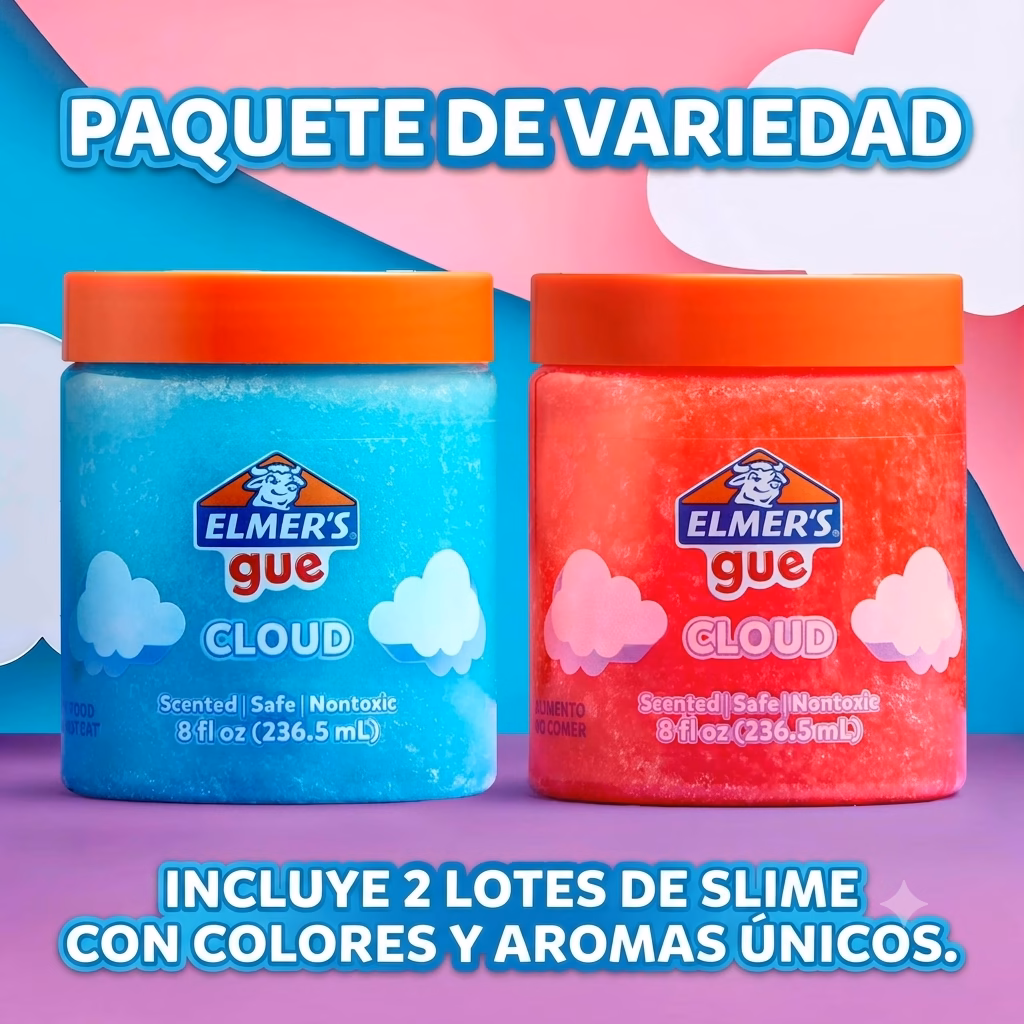 Elmer's Gue Cloud Slime Pack x 2 - Image 3