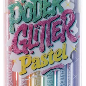 Marcadores glitter Mooving poder glitter pastel x6