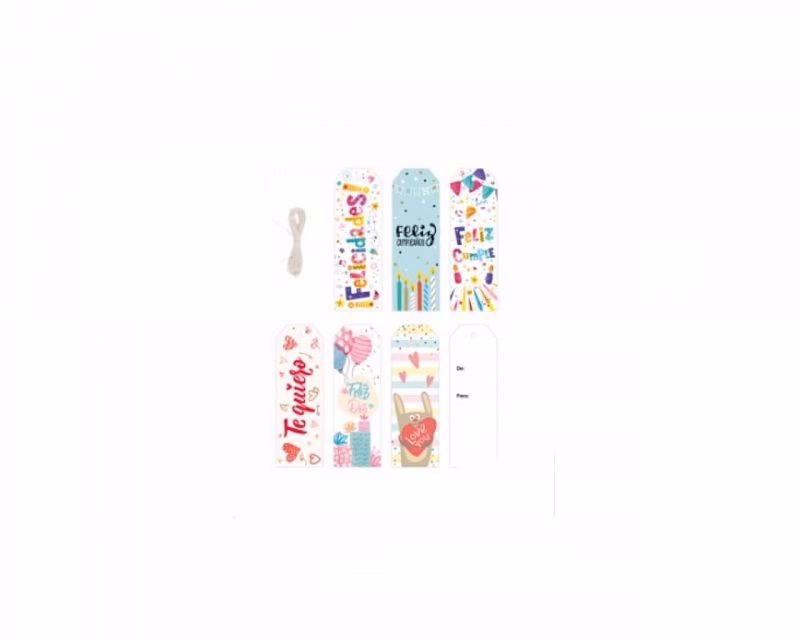 Tarjeta para Regalo 4x12 cm x unidad