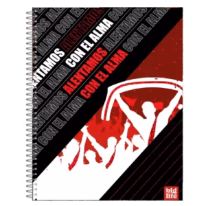 Cuaderno Big Life Futbol Alentamos con el Alma 80hs, Cuadriculado